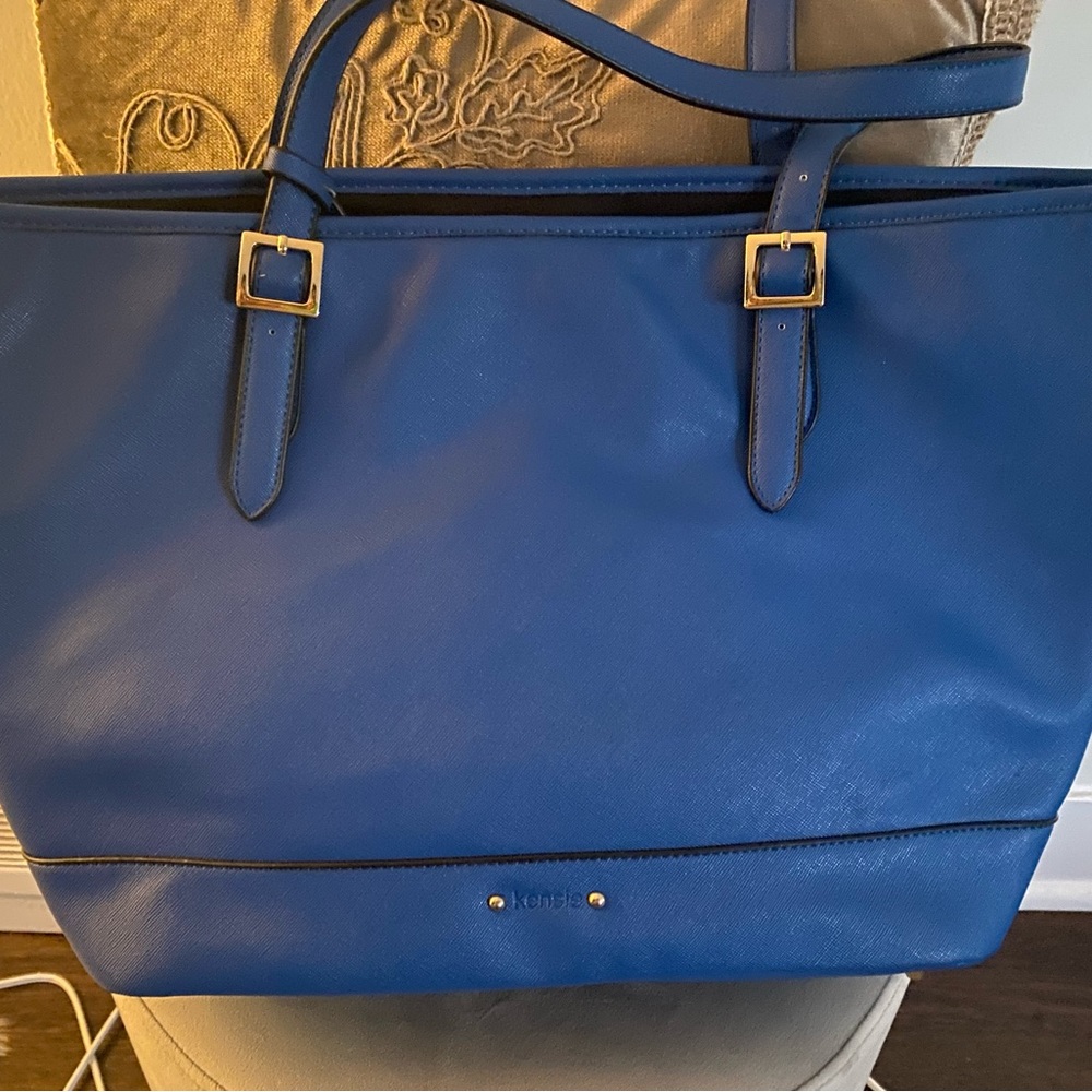 KENSIE Cobalt Blue Tote Bag